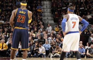 LeBron James and Carmelo Anthony