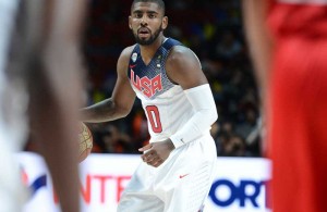 Kyrie Irving dribbling during FIBA World Cup