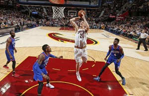 Timofey Mozgov of the Cleveland Cavaliers