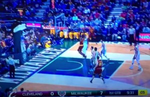 Video: LeBron Splits the Defense and Throws Down the Vicious Two-Hander