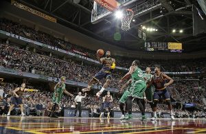 LeBron James vs. Boston Celtics on April 10, 2015