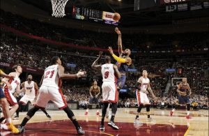 LeBron James vs. Miami Heat on April 2, 2015