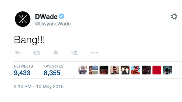 Dwyane Wade's reaction to LeBron's shot
