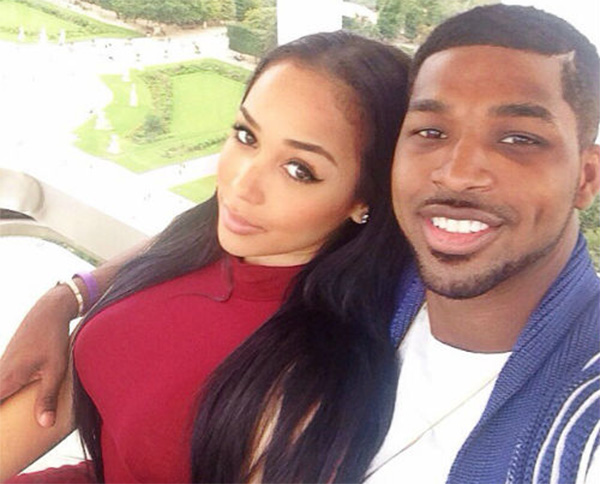 Tristan Thompson and his girlfriend
