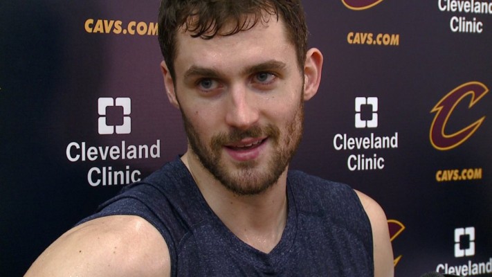 Kevin Love with the Cleveland Cavaliers