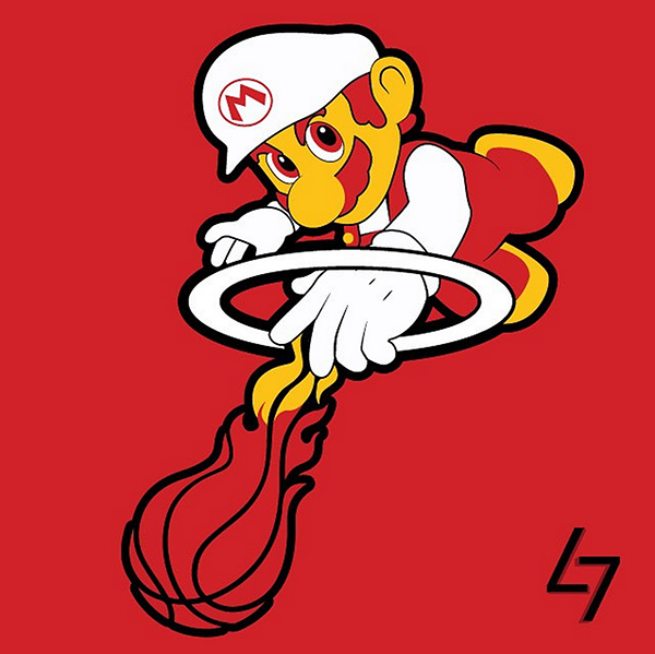 20 Amazing NBA Logos Redesigned with Classic Video Game Characters