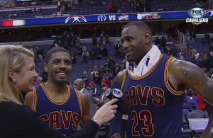 Kyrie Irving and LeBron James