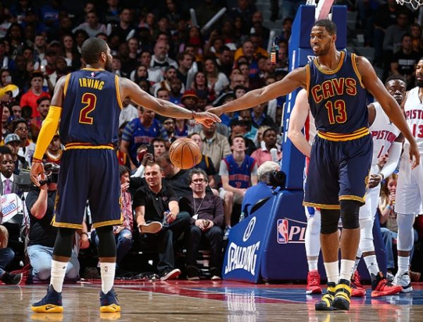 Kyrie Irving and Tristan Thompson