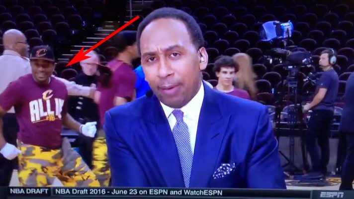 Video: Cavs Dancer Trolls Stephen A. Smith After Game 1