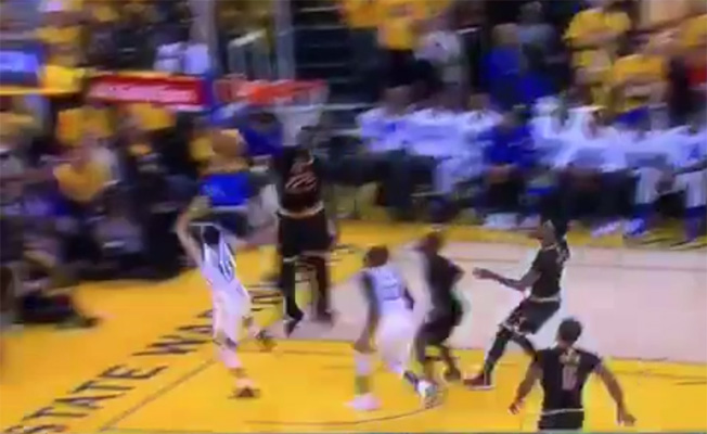 Video: LeBron James Rejects Steph Curry