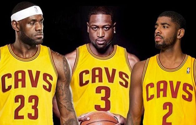 LeBron James, Dwyane Wade, and Kyrie Irving