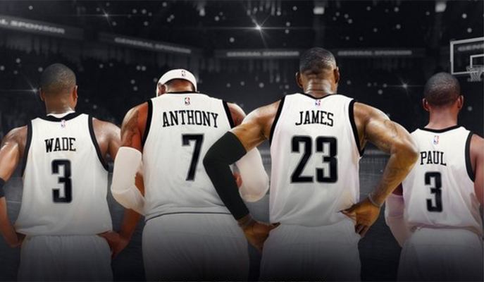 Dwyane Wade, Carmelo Anthony, LeBron James, Chris Paul
