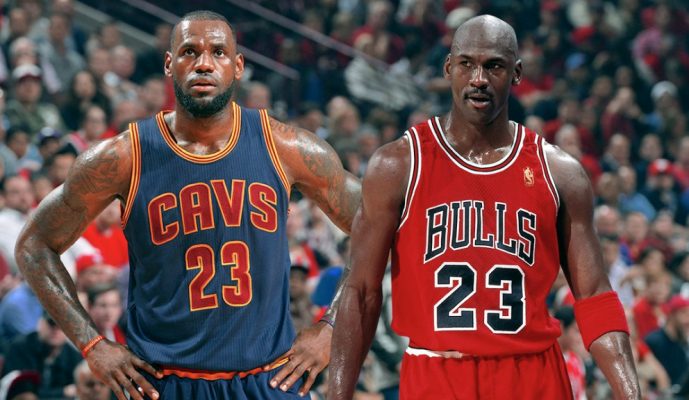 LeBron James and Michael Jordan