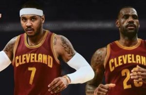 Carmelo Anthony and LeBron James on Cavs