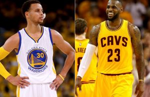 Stephen Curry and LeBron James