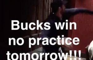 Video: Cavs Players Cheer on Bucks So They Don't Have to Practice