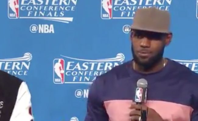 Video: Visibly Irritated James Snaps at Reporter, Who Claps Back via Twitter