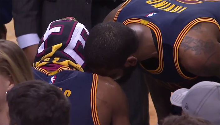 Video: Kyrie Irving Explains What He Was Barking at LeBron James on Bench