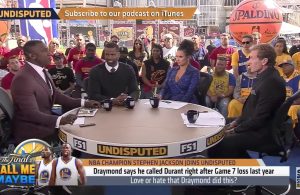 Video: Skip Bayless and Shannon Sharpe Call Draymond Green a B---- for Recruiting Kevin Durant
