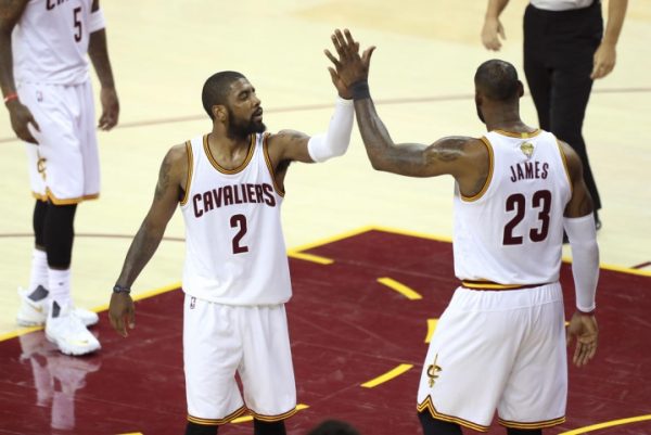 Kyrie Irving and LeBron James