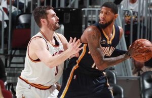 Kevin Love and Paul George