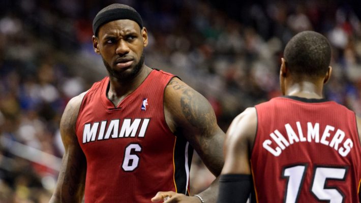 LeBron James and Mario Chalmers