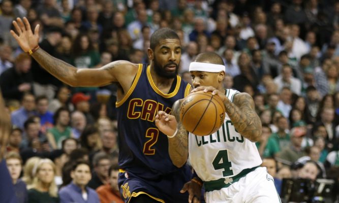 Kyrie Irving and Isaiah Thoams