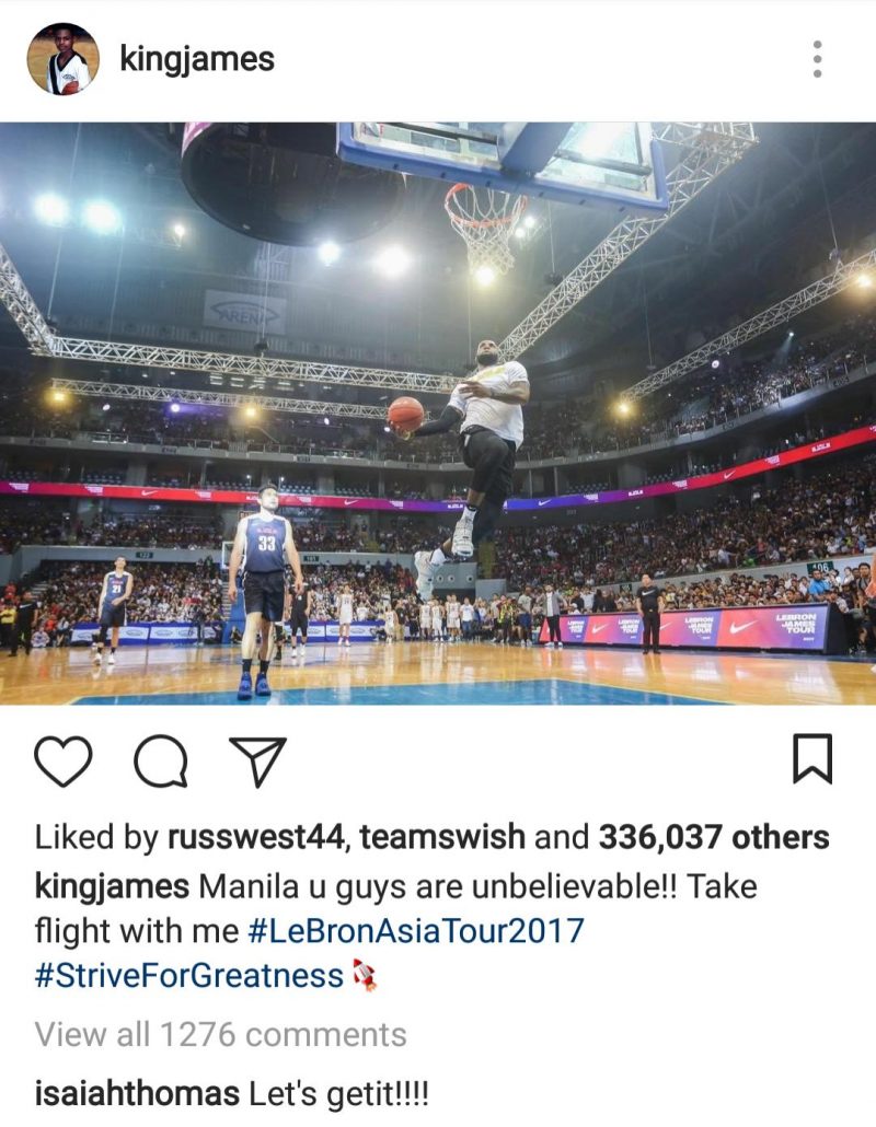LeBron James Instagram
