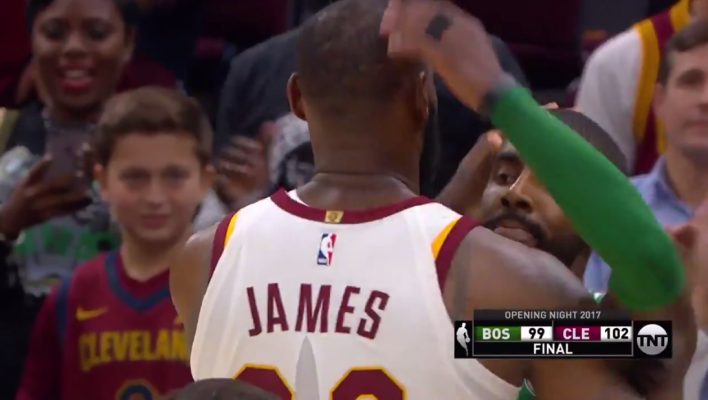 Video: LeBron James and Kyrie Irving Show Each Other Love After Game With Secret Handshake