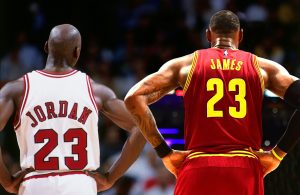 Michael Jordan and LeBron James