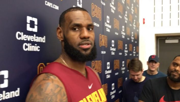 VIDEO: LeBron James Visibily Irritated That Lonzo Ball Conversation Was Leaked