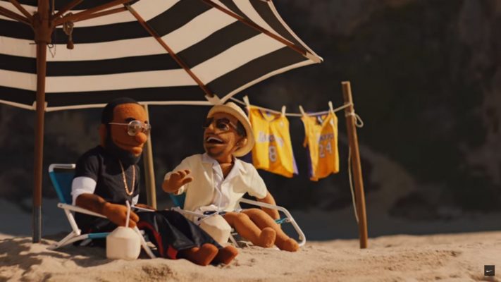 LeBron James and Kobe Bryant Puppet Commercials