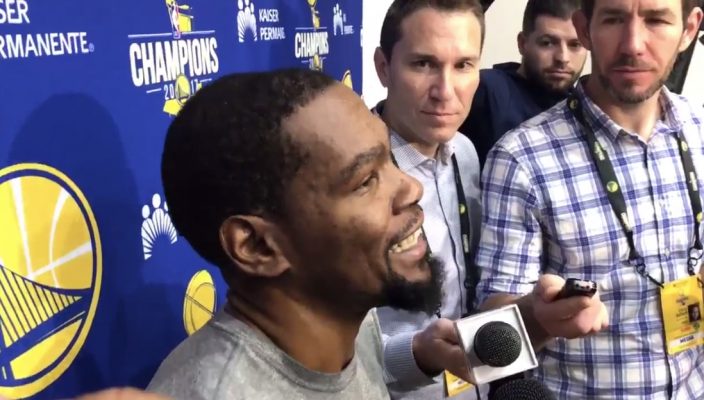 Kevin Durant's Hilarious Reaction to Warriors Possibly Signing LeBron James
