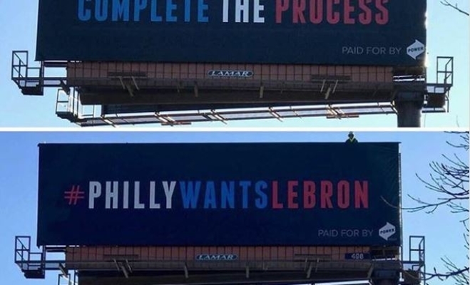 Philadelphia Billboards LeBron