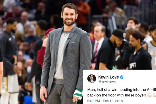 Kevin Love’s Epic Reaction After Cavs Beat Thunder