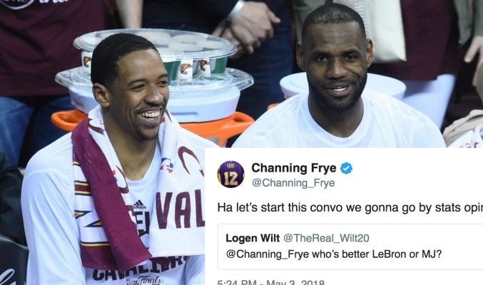 Channing Frye and LeBron James Cavs