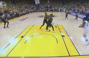 Kevin Durant Charging on LeBron James