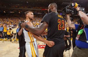 Stephen Curry and LeBron James NBA Finals