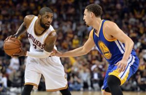 Kyrie Irving and Klay Thompson Cavs Warriors