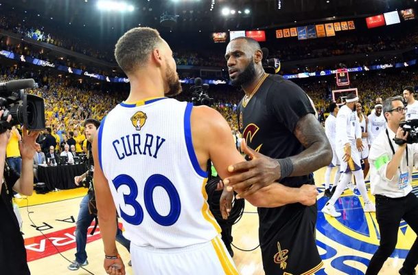 Stephen Curry and LeBron James NBA Finals