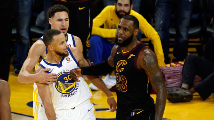 LeBron Talking Trash to Steph Curry