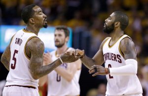 J.R. Smith and Kyrie Irving Cavs