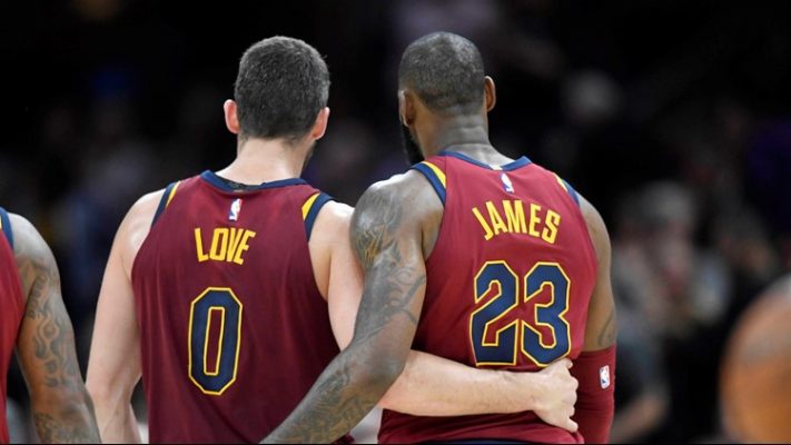 Kevin Love and LeBron James