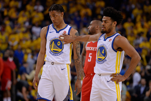 Patrick McCaw and Quinn Cook Warriors