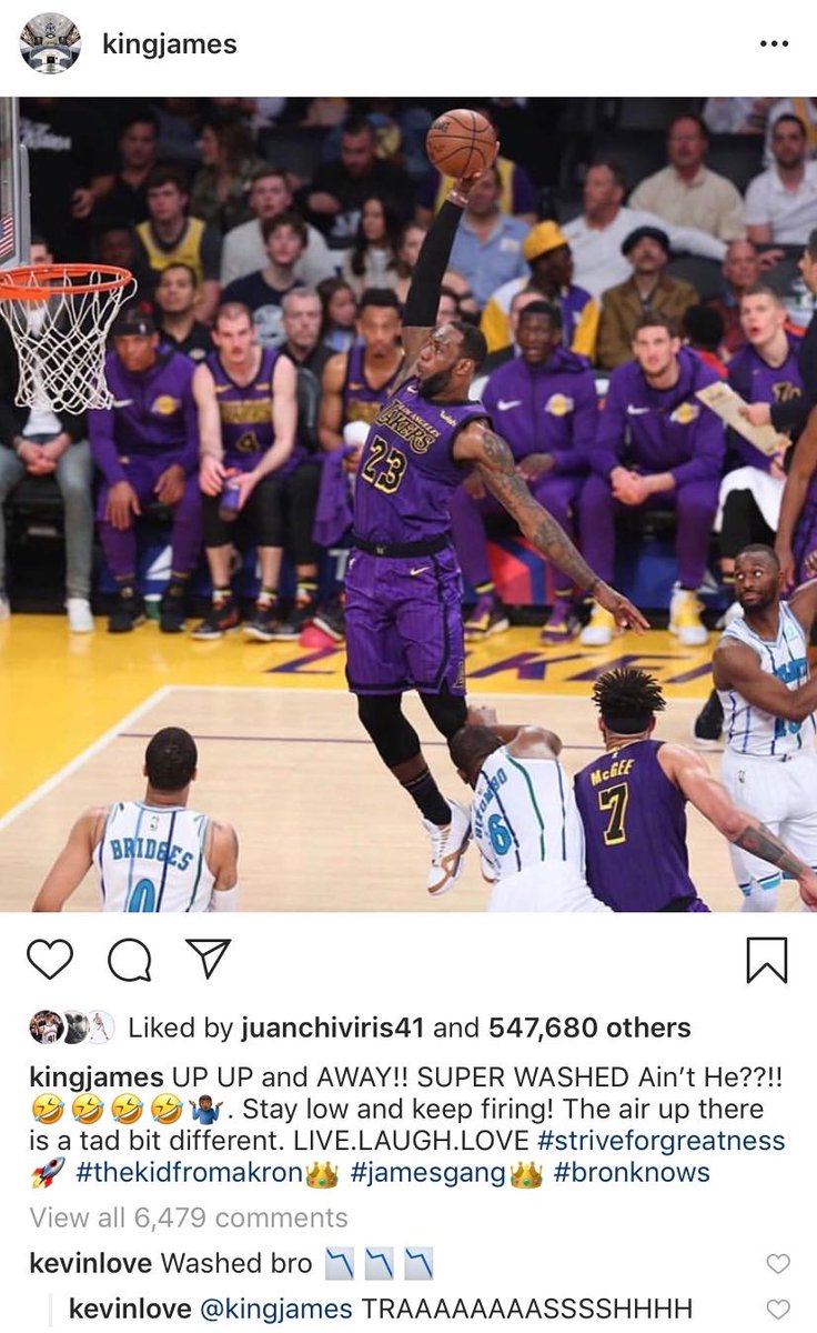 Kevin Love and LeBron James Instagram