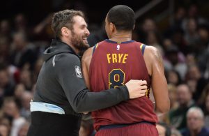 Kevin Love and Channing Frye