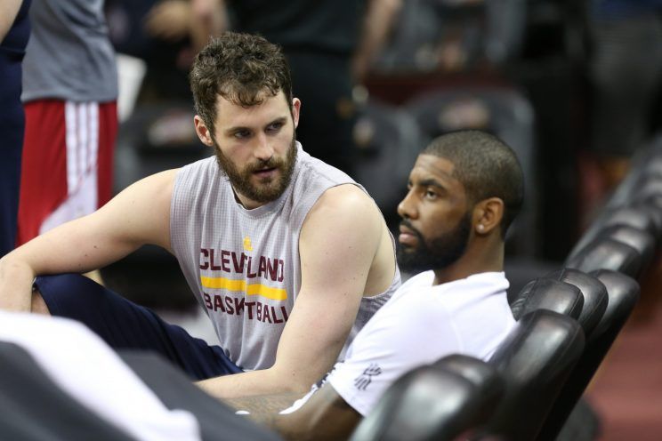 Kevin Love and Kyrie Irving Cavs
