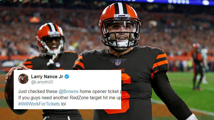 Larry Nance Jr. Blown Away by Prices of Cleveland Browns Season