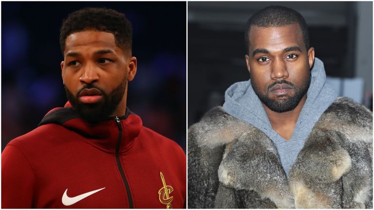 Tristan Thompson and Kanye West