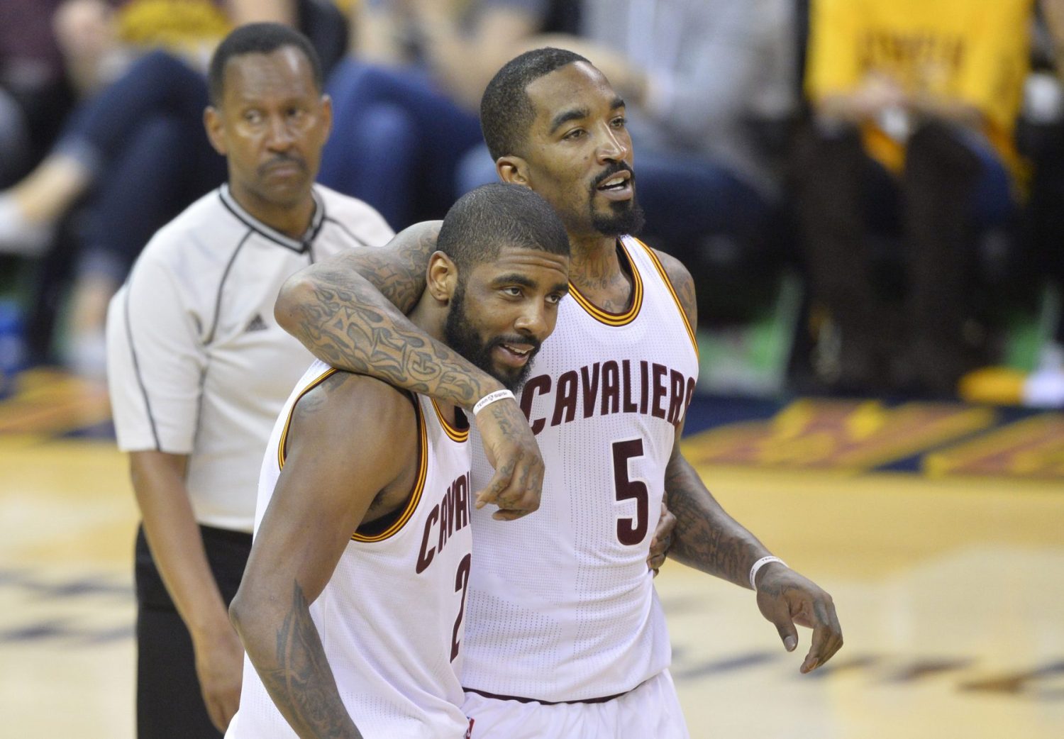 J.R. Smith and Kyrie Irving